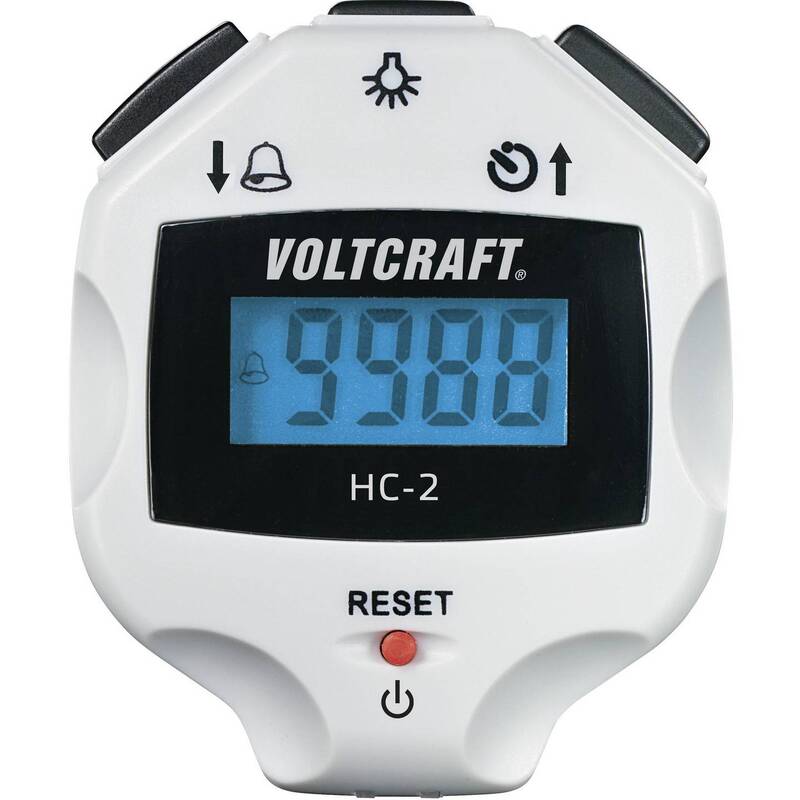 VOLTCRAFT HC-2 Digitaler Handzähler 0-9999 LCD Anzeige grau mit Umhängeband - 4016138629460