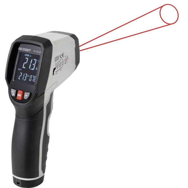 VOLTCRAFT IR 110-6C Infrarot-Thermometer 0-110°C präzise Messung 300ms Reaktion - 4064161318011