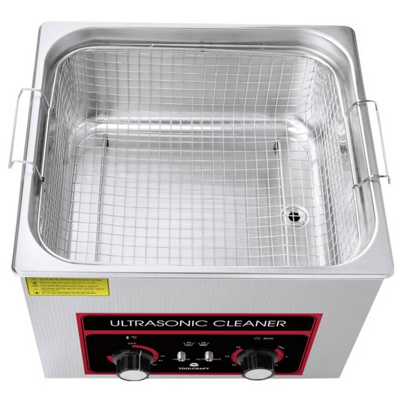 Toolcraft Ultraschallreiniger 15l Heizung Edelstahl 360W Reinigungskorb - 4064161340906
