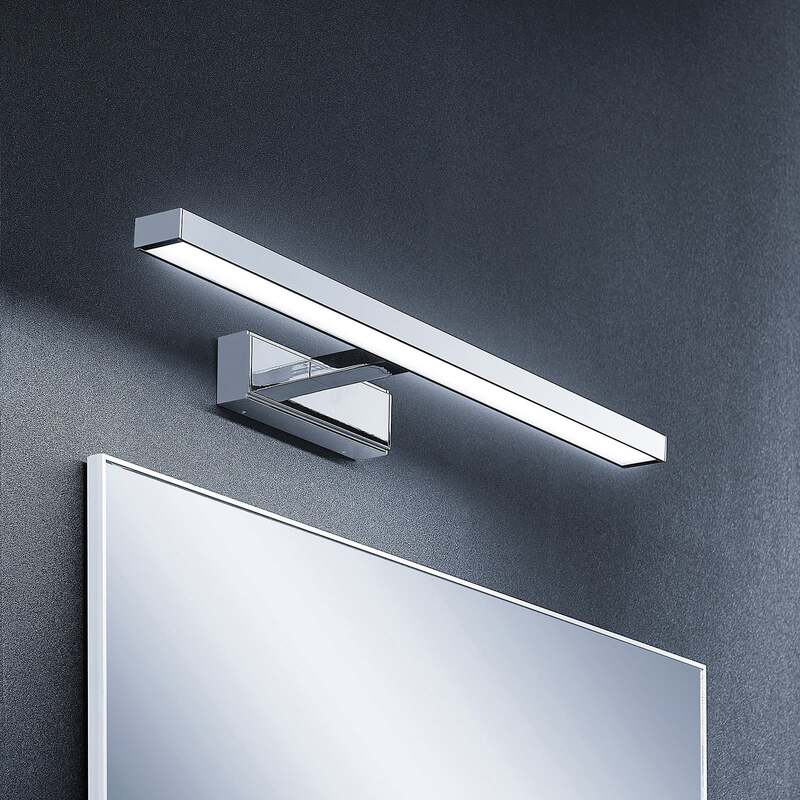 Lindby LED-Spiegelleuchte Jukka Wandleuchte chrom warmweiß 60cm IP44 Badezimmer - 4251096580624