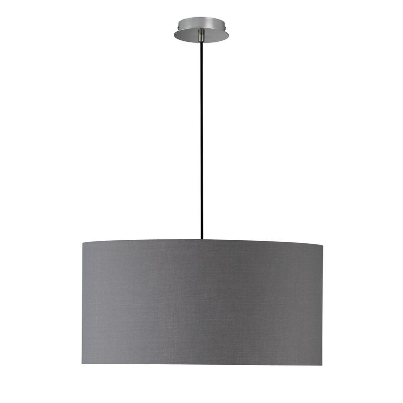 Schöner Wohnen Hängelampe Pendelleuchte Pina Lampe dunkelgrau E27 LED - 4052231600180