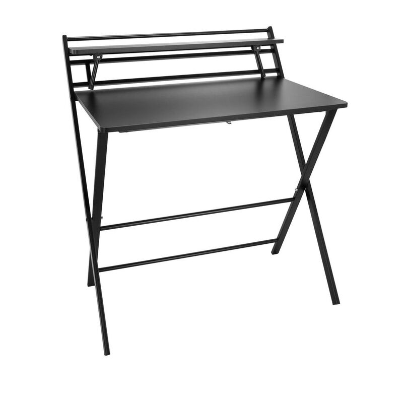hjh OFFICE Schreibtisch Arbeitstisch EASY CLAP Computertisch Tisch 92x84 schwarz - 4064323020158