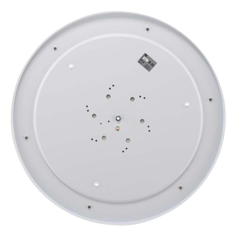 TK-Lighting Deckenleuchte Rondo grau LED dimmbar 6-flammig Metall Textil Ø 80 cm - 5901780527259