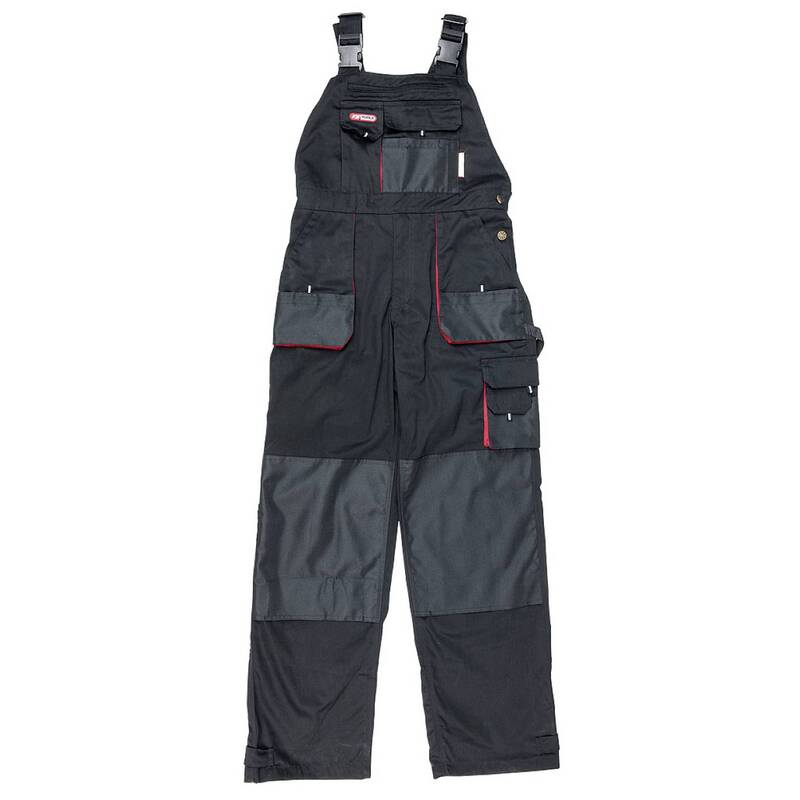 KS Tools Latzhose Arbeitskleidung Arbeitshose Schwarz Größe 50 Baumwolle - 4042146545478