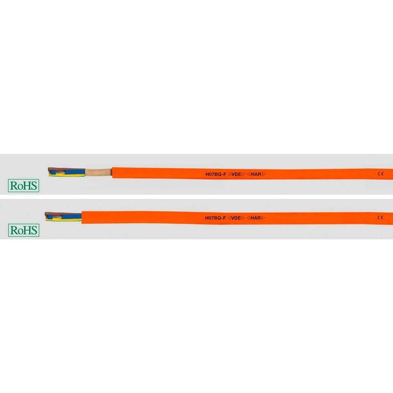 HELU Steuerleitung H07BQ-F 2x1,5mm² orange 100m Kabel für Werkzeuge und Geräte - 2050005621838