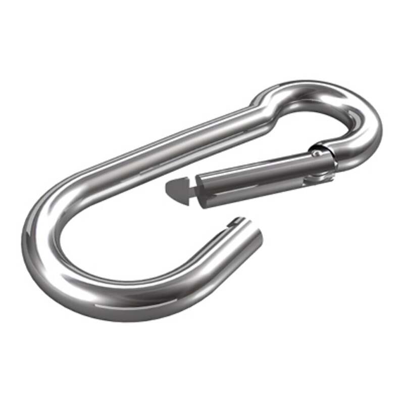 dörner + helmer 4915084 Karabinerhaken Edelstahl A2 8 mm x 80 mm Haken Karabiner - 4016138908534