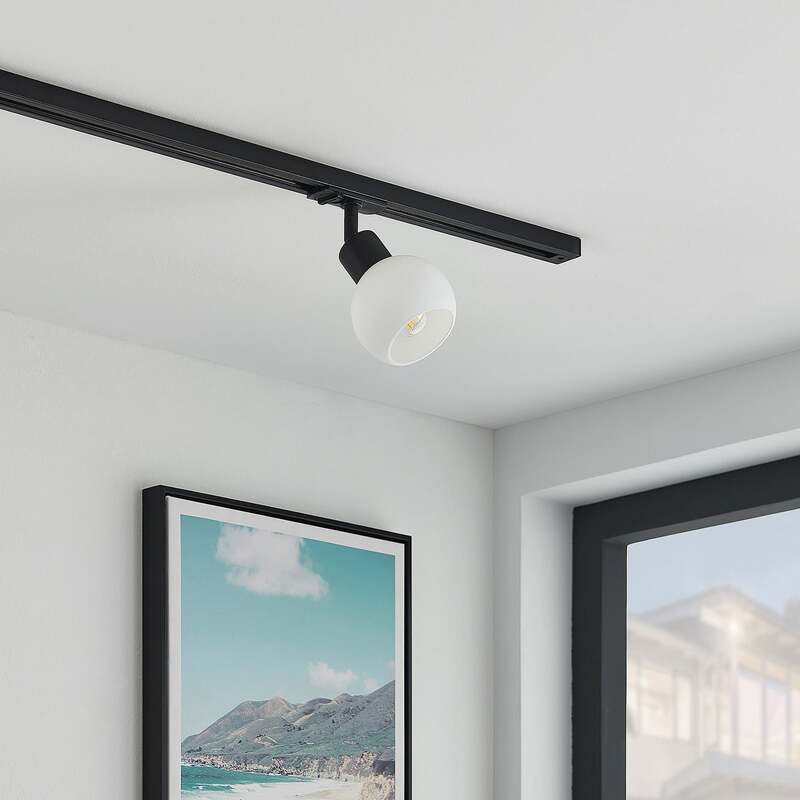 Lindby Schienenspot Linaro E14 schwarz 10 cm dimmbar IP20 1-Phasen 3000 K - 4251911701388