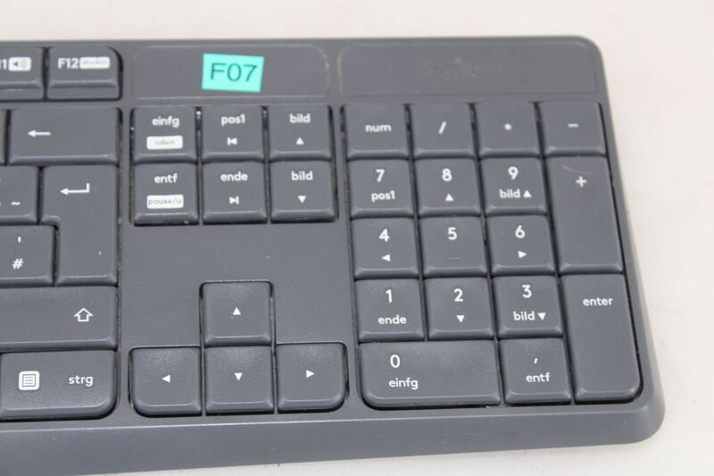 Logitech Tastatur Maus Set MK235 Wireless grau spritzwassergeschützt langlebig - 5099206063990