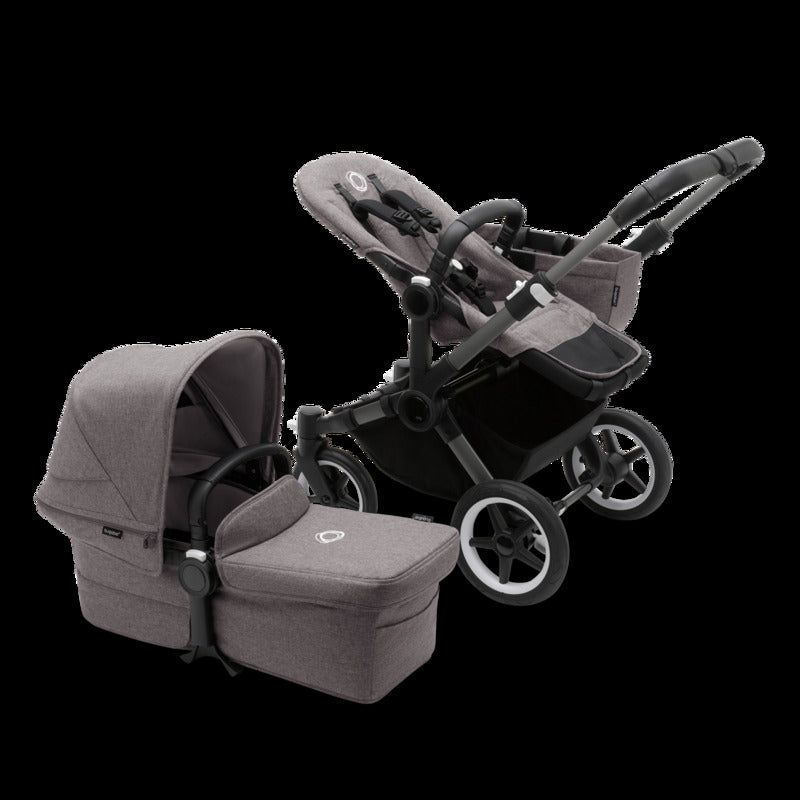 Bugaboo Kinderwagen Mono Babywagen Donkey 5 Grey Melange erweiterbar - 8717447431978