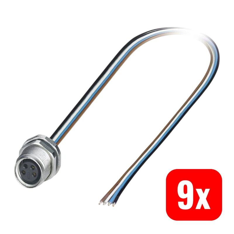 Phoenix Contact Sensor-Aktor-Einbausteckverbinder M8 Buchse 4-polig IP67 0,5m - 4046356605892