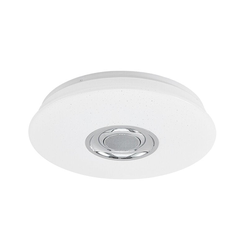 Lindby Deckenleuchte Deckenlampe LED Lampe Speaker opalweiß Fernbedienung RGB600 - 4251096593556