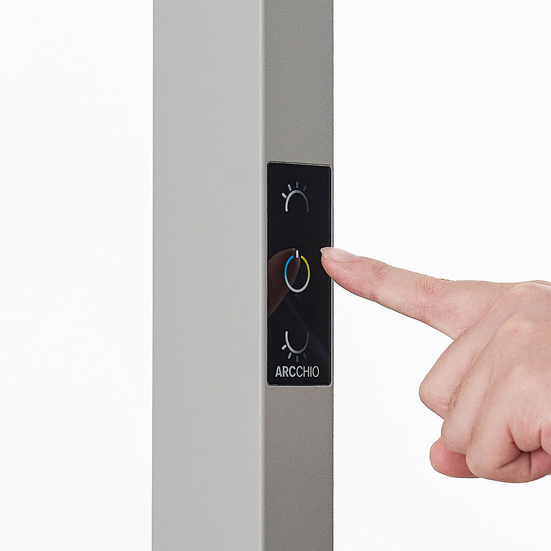 Arcchio Stehlampe Büro Stehleuchte LED Susi silber Sensor Touchdimmer dimmbar - 4251096596939