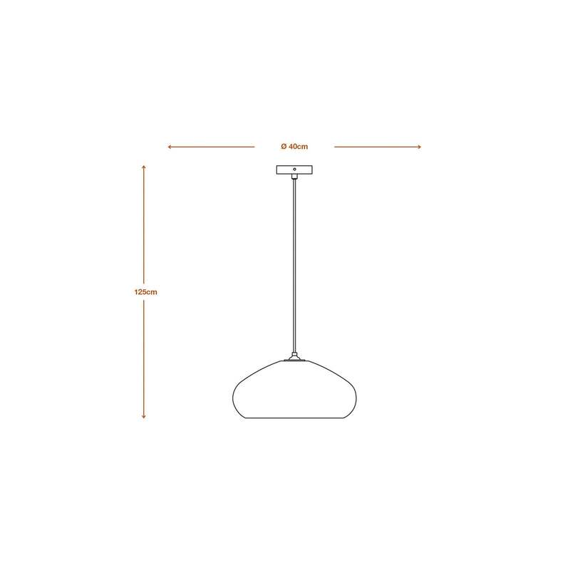 OSRAM Hängeleuchte Pendelleuchte DROP braun Pappe Stahl E27 nachhaltige Lampe - 4099854458880