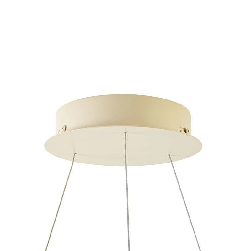 Arcchio Hängeleuchte Albiona LED Pendelleuchte dimmbar beige Ø80cm 3000K 2300lm - 4255830918223