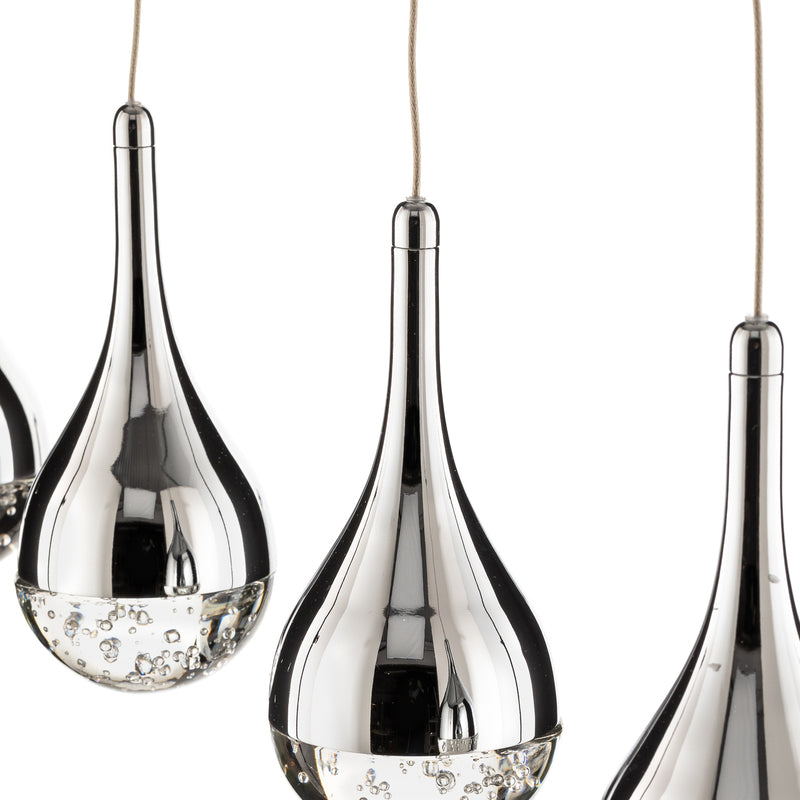 Schuller Valencia Hängeleuchte Pendellampe LED Elie chrom klar vierflammig Esszi - 8435435325367