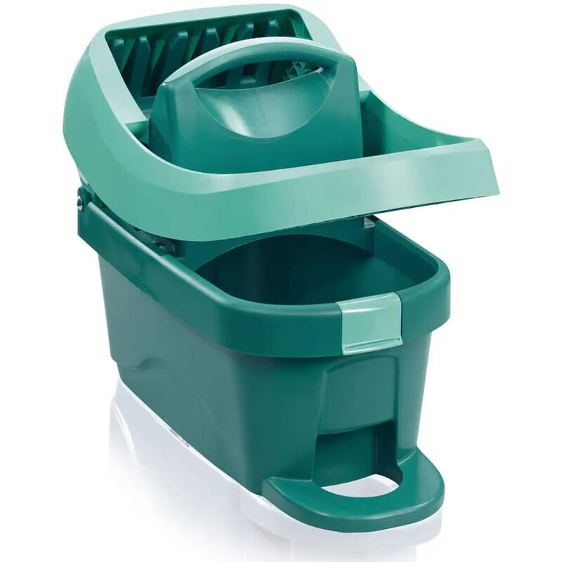 Leifheit Bodenwischer Mopp mit Pressaufsatz Handtuchwischer Reinigungstuch 80cm - 4006501550965