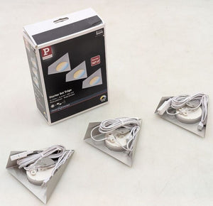 B-Ware Paulmann Möbellampe LED Trigo 3er Set dimmbar nickel gebürstet 570lm 2700K-6500K