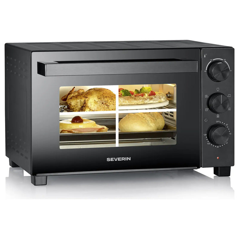 Severin Minibackofen 30l Heißluftofen Grillofen mit Timer und Oberhitze 1600W - 4008146048746