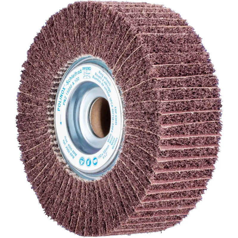 PFERD TOOLS Schleifvlies Polinox Ø150mm 100 für Feinschliff und Finish 1 Stück - 4007220479728