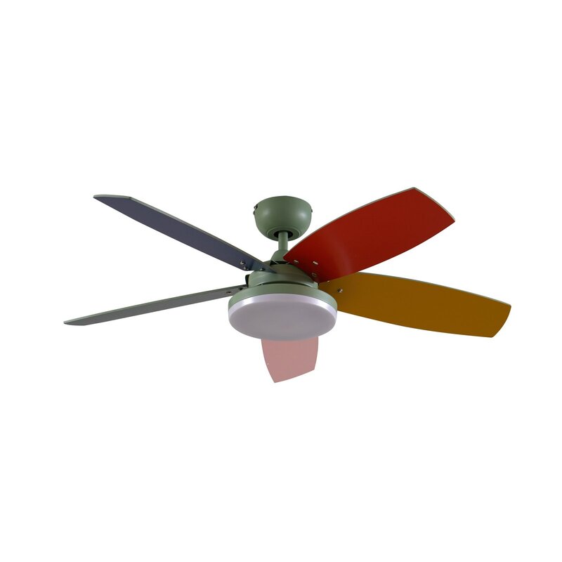 Lindby LED-Deckenventilator Jonte Holz DC leise Ø 106 cm dimmbar Fernbedienung - 4251911779998