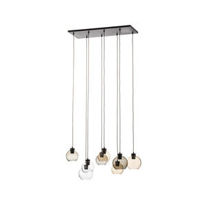 B-Ware TK Lighting Cubus 8 Pendelleuchte Hängelampe Lampe Clear/Smoke/Amber Glas623