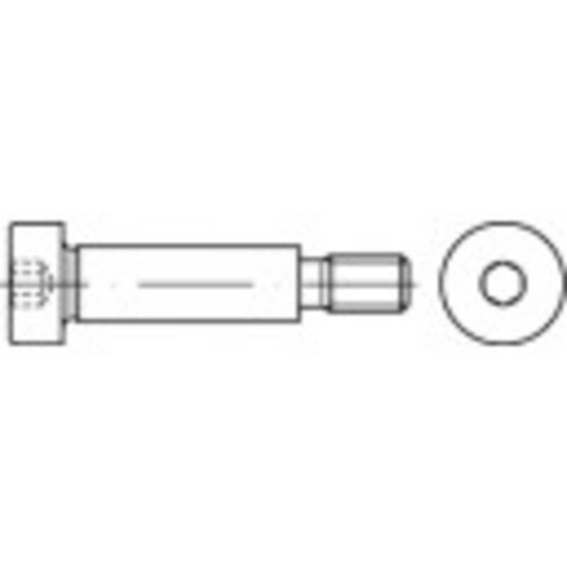 TOOLCRAFT Passschulterschrauben Schrauben M8 Innensechskant 12 mm 50 Stück - 4053199826209
