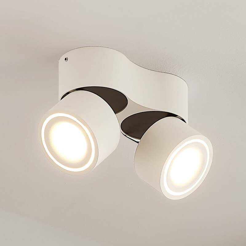 Arcchio Deckenstrahler Rotari LED Strahler dimmbar 2-flg warmweiß 1362lm weiß - 4251096579345