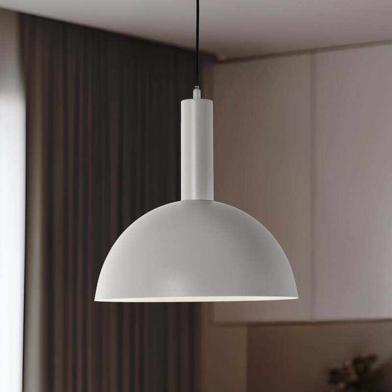 Hängeleuchte Pendelleuchte Vitrum Cupola M Taupe Metall Lampe Dimmbar E27 LED - 5905143287224