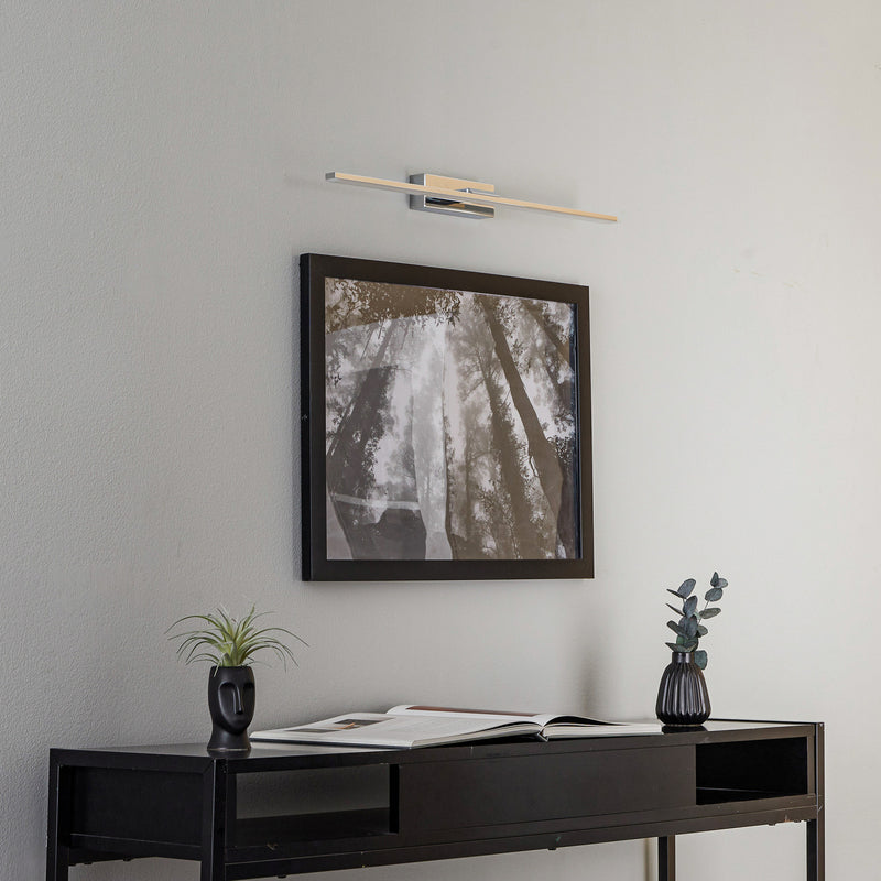 MCJ Miroir LED Wandleuchte Spiegelleuchte Badezimmerleuchte chrom 60 cm 3000K - 5903148515014