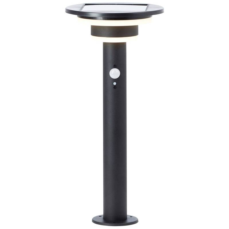 Brilliant Solar Außenleuchte Sockelleuchte Bewegungsmelder LED Schwarz - 4004353437748