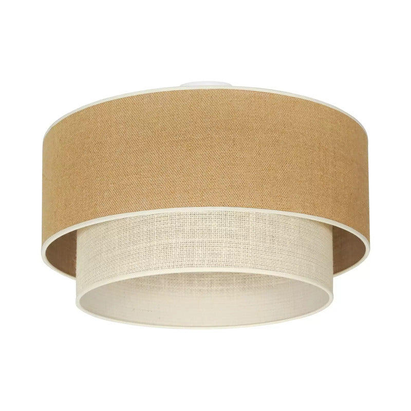 Euluna Deckenleuchte Boho Jute naturbraun weiß Ø 60 cm Deckenlampe Lampe Leuchte - 4251911789980