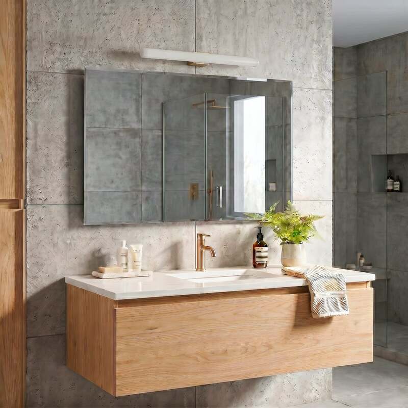 Orion LED Spiegelleuchte Wandleuchte Visagist altmessing Badezimmer 50cm 680lm - 9003090269730