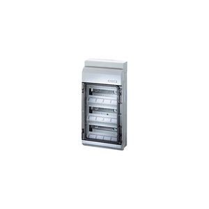 B-Ware Hensel Kleinverteiler 36TE IP65 Aufputz grau 3 Reihen 12TE transparent 583x295mm
