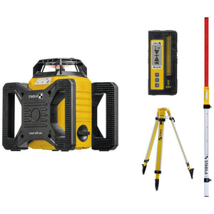B-Ware Stabila Rotationslaser Lasergerät LAR 160 Set Stativ 5 m Nivellierlatte Laser