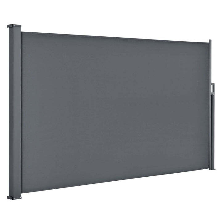 Seitenmarkise Dubai Sichtschutz Garten Terrasse Dunkelgrau 300x160cm ausziehbar - 4260304769973