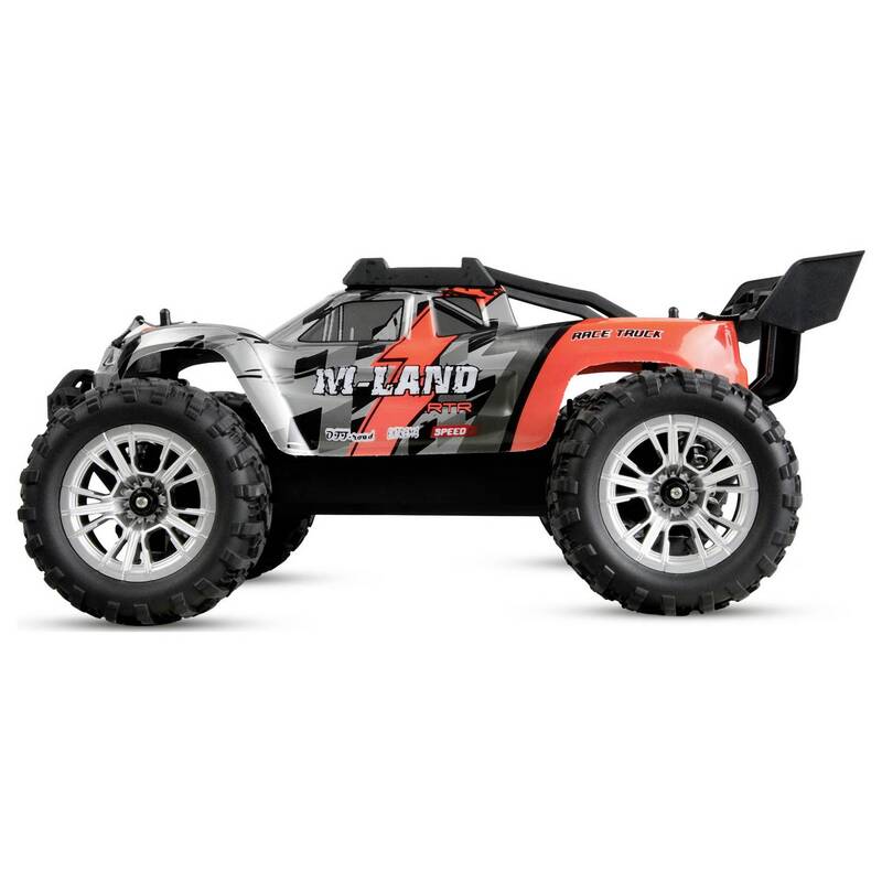 Amewi RC Modellauto Elektro Truggy 1:16 Allradantrieb 48 km/h rot RtR 2,4 GHz - 4262500348679