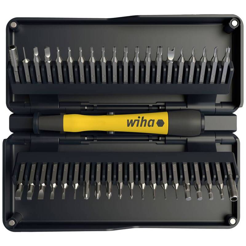Wiha zai Hause 44624 Bit-Set 42teilig Feinmechanik Schraubendreher Bit-Set - 4010995446246