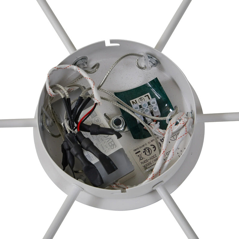 Lucande Hängeleuchte Avelina LED Pendelleuchte 6-flammig Lampe weiß 77cm - 4251911786576