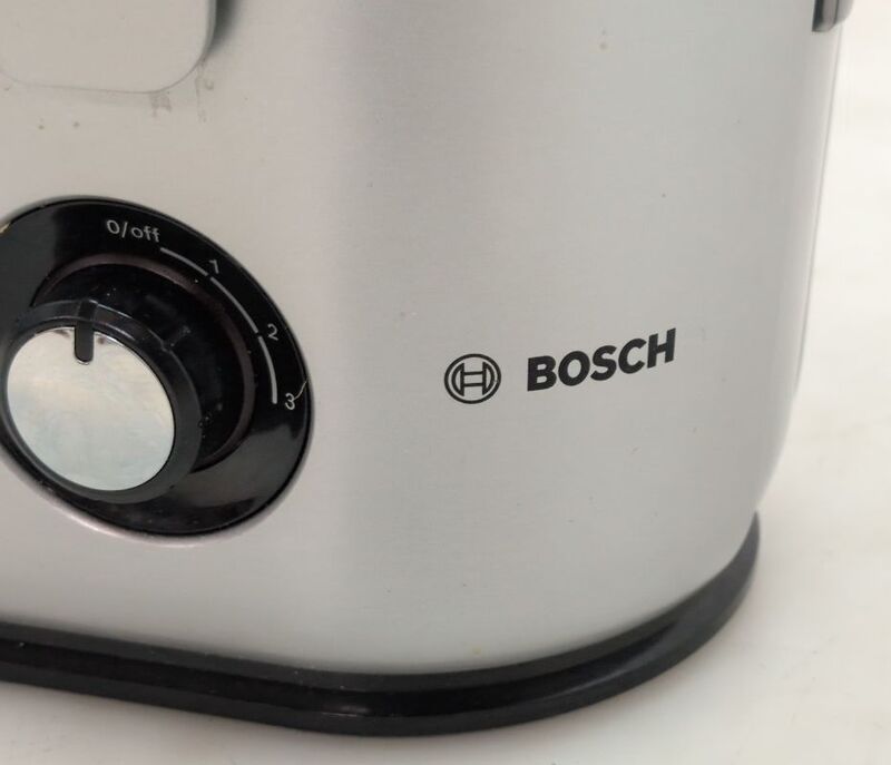 Bosch Entsafter MES4010 1200W Saftpresse Küchenmaschine Silber 3l effizient - 4242002770062