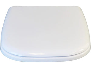 B-Ware Duravit WC-Sitz D-Code Weiß mit verdeckten Edelstahlscharniere Bad WC-Sitz 78cm