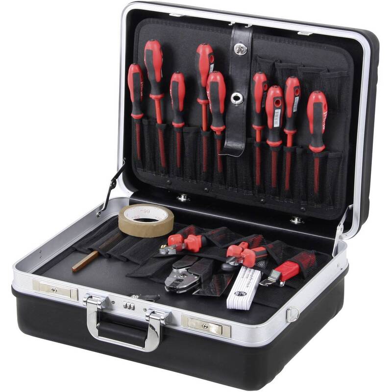 Allit Werkzeugkoffer unbestückt Werkzeugkasten Set schwarz ABS 500x400x220mm - 4005187222258