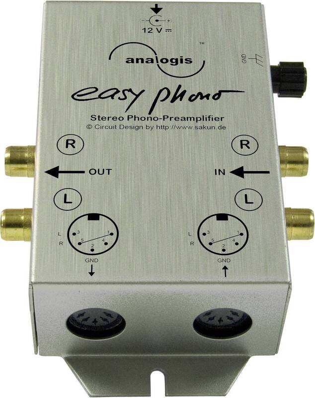 EASY PHONO Entzerrer Vorverstärker Analogis Silber 1 Eingang 18-20000 Hz - 4250013760309