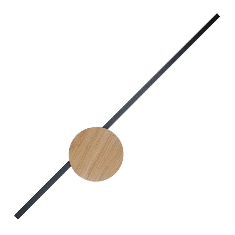 TK Lighting LED Wandlampe Leuchte Java II schwarz eiche Metall Höhe 93 cm - 5901780514419