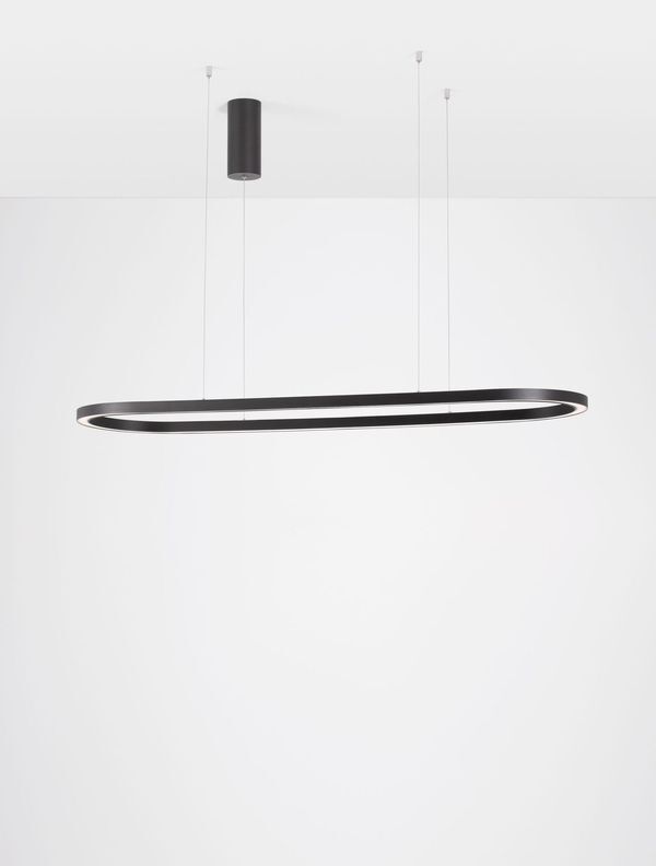 Nova Luce Pendelleuchte Hängelampe CUPPE LED Schwarz Warmweiß dimmbar 120 cm 317 - 5212017438492