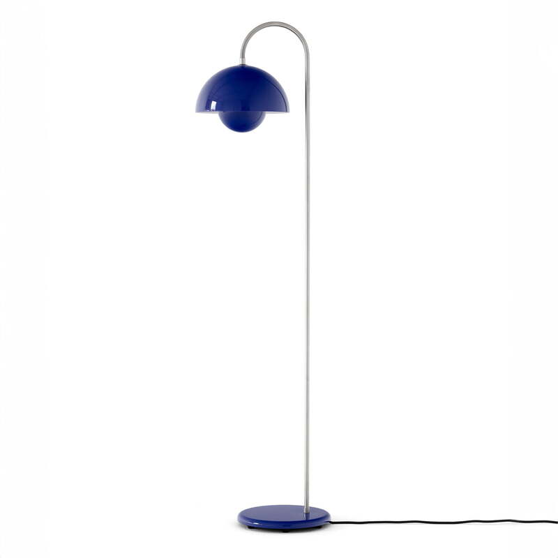&Tradition Stehleuchte Pilzlampe FlowerPot VP12 Kobaltblau Standlampe 1960er - 5705385043899