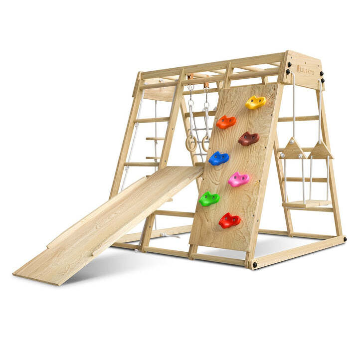 Klettergerüst Indoor für Kinder Maxi Spielgerüst Motorik Kreativität Zubehör - 4262437183282
