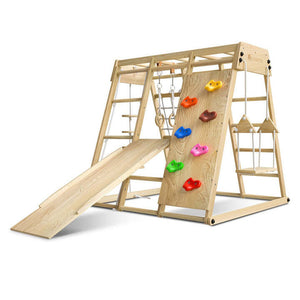 B-Ware Klettergerüst Indoor für Kinder Maxi Spielgerüst Motorik Kreativität Zubehör