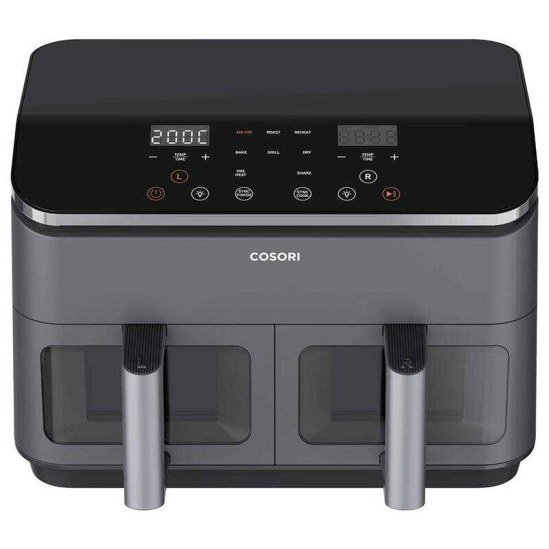 Cosori Heißluftfritteuse Fritteuse Doppel Airfryer Grillfunktion 8.5l 1.75kW - 0810123671731