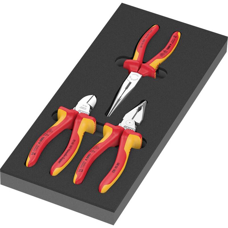 Wera Zangen-Set Werkzeug Satz VDE Kraft-Seitenschneider Kombizange 3-teilig - 4013288232489