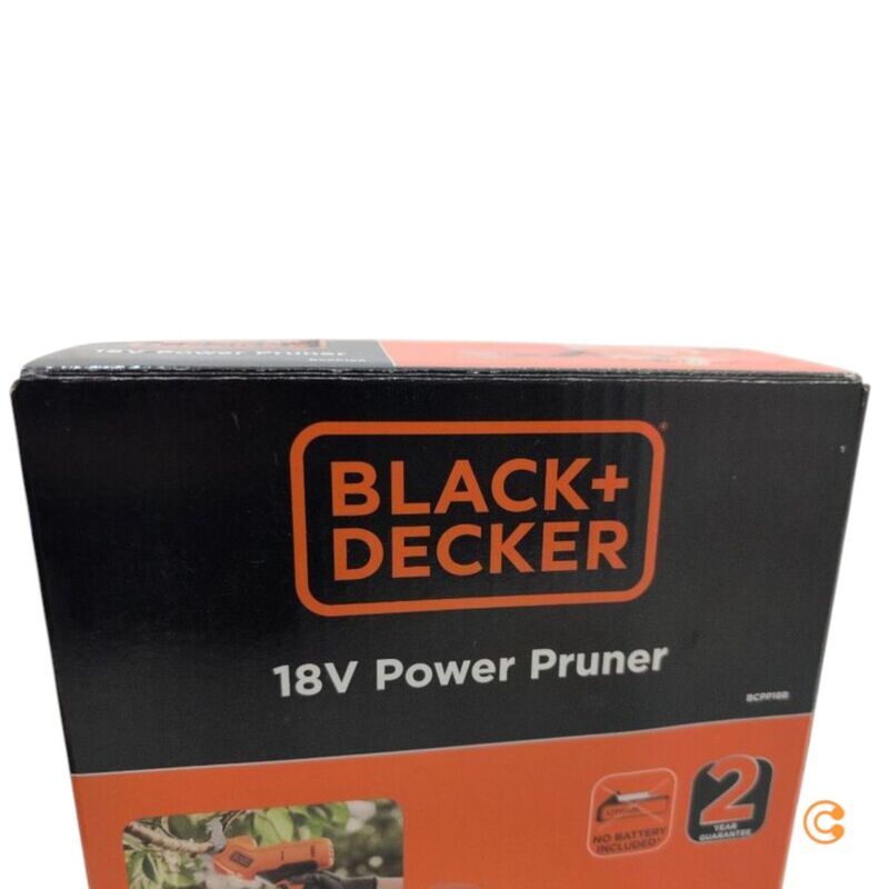 Black & Decker Akku-Gartenschere 18V Li-Ion Schere ohne Akku 25mm orange 1.3kg - 5035048788448